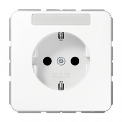 Kontaktligzda SCHUKO, 16 A 250 V ~, ar bērnu drošību, duroplasts, Serie CD, balts