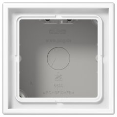 Kārba v/a montāžai 1-viet. balts LS990