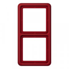 Rāmītis 2-vietīgs, vertikālā un horizontālā montāža, termoplasts, CD 500, sarkans