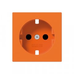 Virsma kontaktligzdai, ar bērnu drošību, termoplasts, Serie A, orange (für ZSV)