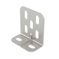Stiprinājuma kronšteins vieglai slodzei 60x64x32, V2A, 1.4301