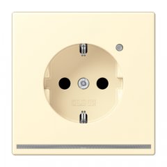 Kontaktligzda SCHUKO, 16 A 250 V ~, ar LED apgaismojumu, ar bērnu drošību, Serie LS, blanc