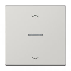 Taustiņs KNX slēdzim ar indikācijas logu un virzienrādītāju 1-viet, duroplasts, Serie LS, gaiši pelēks