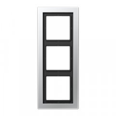 Rāmītis 3-vietīgs, vertikālā un horizontālā montāža, LS-DESIGN, alumīnija