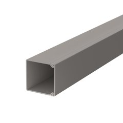Kabeļu kanāls ar perforēto pamatni 25x25x2000, PVC, akmens pelēks, 7030