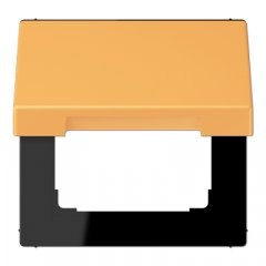 Rozetes vāks ar atsperi, termoplasts krāsots, Serie LS, ocre jaune clair