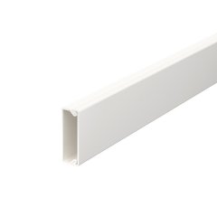 Kabeļu kanāls ar perforēto pamatni 10x30x2000, PVC, dzidri balts, 9010
