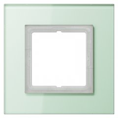 Stikla rāmītis 1-vietīgs, vertikālā un horizontālā montāža, LS PLUS, balts matēts