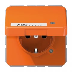 Kontaktligzda SCHUKO, 16 A 250 V ~, ar indikātoru, marķējams, ar bērnu drošību un vāciņu