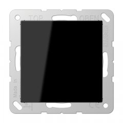 Nosedzošais vāks (tukša virsma), termoplasts, Serie A, melns