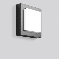 Gaismeklis CADERO quadra, 12 W, 700 lm, 830, anthracite, on/off Ceiling and wall luminaires, L 257 B 257 H 81, Opal glass