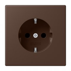 Kontaktligzda SCHUKO, 16 A 250 V ~, ar bērnu drošību, Serie LS, terre d'ombre brûlée 31