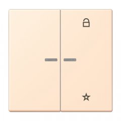 eNet taustiņš unversālais 2-viet, duroplasts, Serie LS, terre sienne pâle