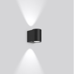 Gaismeklis NADELSPOT, 6,2 W, 360 lm, 830, anthracite, on/off Wall luminaires, L 100 B 154 H 131, Transparent glass