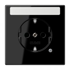 Kontaktligzda SCHUKO, 16 A 250 V ~, ar indikātoru, marķējams, ar bērnu drošību, duroplasts,