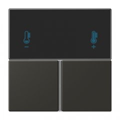 Taustiņs 3-viet, F40 KNX telpas kontrolierim, Serie LS, ombre naturelle 59