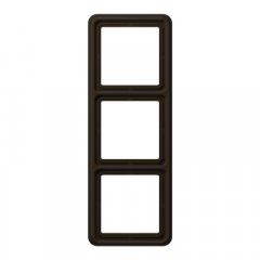 Rāmītis 3-vietīgs, vertikālā un horizontālā montāža, duroplasts, CD 500, brūns