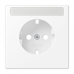 Centrālplate kontaktligzdai marķējams, duroplasts, Serie LS, balts