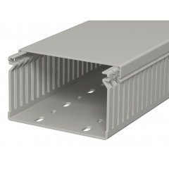 Perforēts vādu kanāls 60x100x2000, PVC, akmens pelēks, 7030 LK4 60100