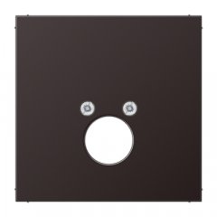 Virsma ar 1 vietām 18,5 mm Ø, Aluminium lackiert, Serie LS, tumša (lackiertes Aluminium)