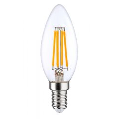 Spuldze LED FILAMENT - C35 - 6W - 810lm - E14 - 3000K - 220-240V  LEDURO