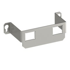 Montāžas plaksne priekš GE2 17 ar 2x caurumiem Type C 118x47x34, V2A, 1.4301 MTGE2 15 2C