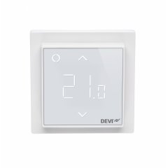 Termostats DEVIreg™ Smart, +5...+45°C, grīdas +telpas sensors, 16A, WiFi Polar balta krāsa