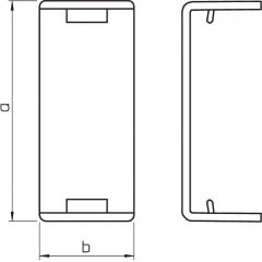 Vāks savienojumam 10x20mm, PVC, dzidri balts, 9010