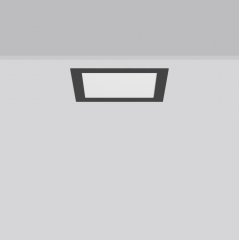 TOLEDO FLAT+ square, 9...16 W, 1050...2100 lm, 830, 840, anthracite, on/off Recessed downlights, L 2