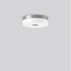 Gaismeklis DOUALA, 20 W, 1750 lm, 830, inox, on/off Ceiling and wall luminaires, D 300 H 95, Opal glass, HF movement sensor