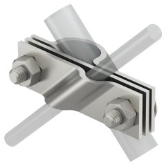 Savienojuma klemme Apaļdzelzim un plakandzelzim 20mm, V2A, 1.4301 2760 20 VA