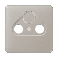 Centrālplate unversālā Sat/BK, Aluminium eloxiert, Serie CD, platīna krāsa