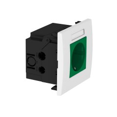 Rozetes komplekts priekš 1-vietīga Modul 45 84x84x59mm, PC, piparmētru zaļa, 6029 SDE-RW D0GN1B