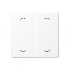 Taustiņs KNX slēdzim, ar virzienrādītāju 2-viet, termoplasts, Serie A, sniegbalts matēts