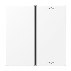 Taustiņs slēdzim 1-viet, ar virzienrādītāju, F40, Serie LS, sniegbalts matēts