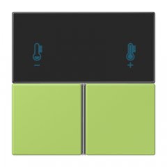 Taustiņs 3-viet, F40 KNX telpas kontrolierim, Serie LS, vert clair