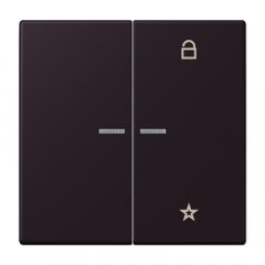 eNet taustiņš unversālais 2-viet, duroplasts, Serie LS, noir d'ivoire