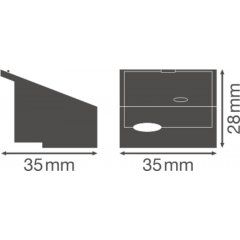 LED vadības bloka un moduļu piederumi LED DRIVER CABLE CLAMP DS-PFM-CLAMP DUO