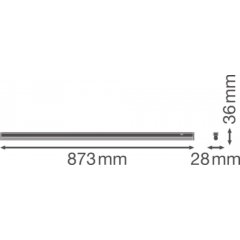 Līnijas gaismeklis LINEAR COMPACT SWITCH 900 12 W 4000 K