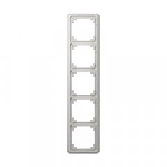 Rāmītis 5-vietīgs, vertikālā un horizontālā montāža, duroplasts, CD PLUS, gaiši pelēks