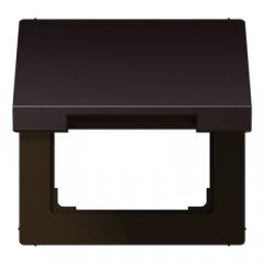 Rozetes vāks ar atsperi, lakots alumīnijs, Serie LS, tumša