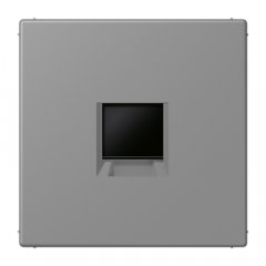 Virsma (ar fiksatoru) modulārai datu rozetei 1-vietīga, UMA-CAT6A, termoplasts lakots, Serie LS, gris 31