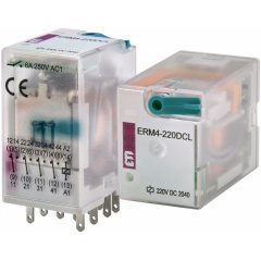 ERM4-220DCL Relejs 4 kontakti 220V DC