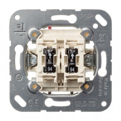 Slēdzis 1+1 ar dezurlampiņām meh. JUNG