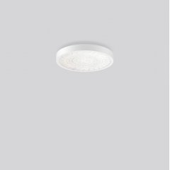 Gaismeklis TRIONA round, 38 W, 3350 lm, 830, white, DALI Ceiling and wall luminaires, D 461 H 88, Pattern grid glass