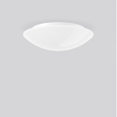 Gaismeklis FLAT BASIC, 19 W, 2150 lm, 830, white, Phase-cut Ceiling and wall luminaires, D 500 H 150, Opal glass