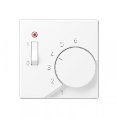 Centrālplate termoregulātoram, termoplasts lakots, Serie A, sniegbalts matēts