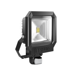 LED floodlight 30 W with 160° motion detector, ITD mounting bracket, black