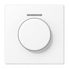 Centrālplate ar indikācijas logu KNX rotējošajam sensoram, Serie LS, sniegbalts matēts