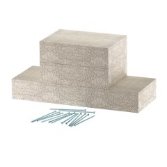 Sienas stiprinājuma manšete EI90 kanālam PLCD D090810 100x80, pelēks PLCD W090810